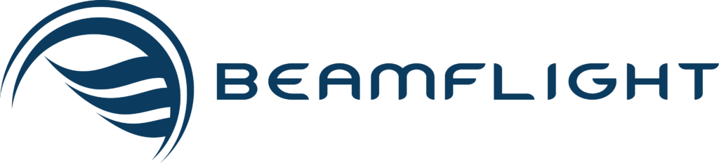 Logo BeamFlight blu 2022 orizzontale